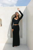 Valerie Black Knit Maxi Skirt Valerie Black Knit Maxi Skirt