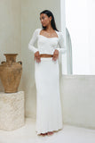 Valerie White Knit Maxi Skirt Valerie White Knit Maxi Skirt