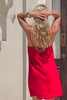 Karina Red Mini Dress Karina Red Mini Dress