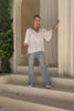 Josienne White Frill Tie Detail Blouse Josienne White Frill Tie Detail Blouse
