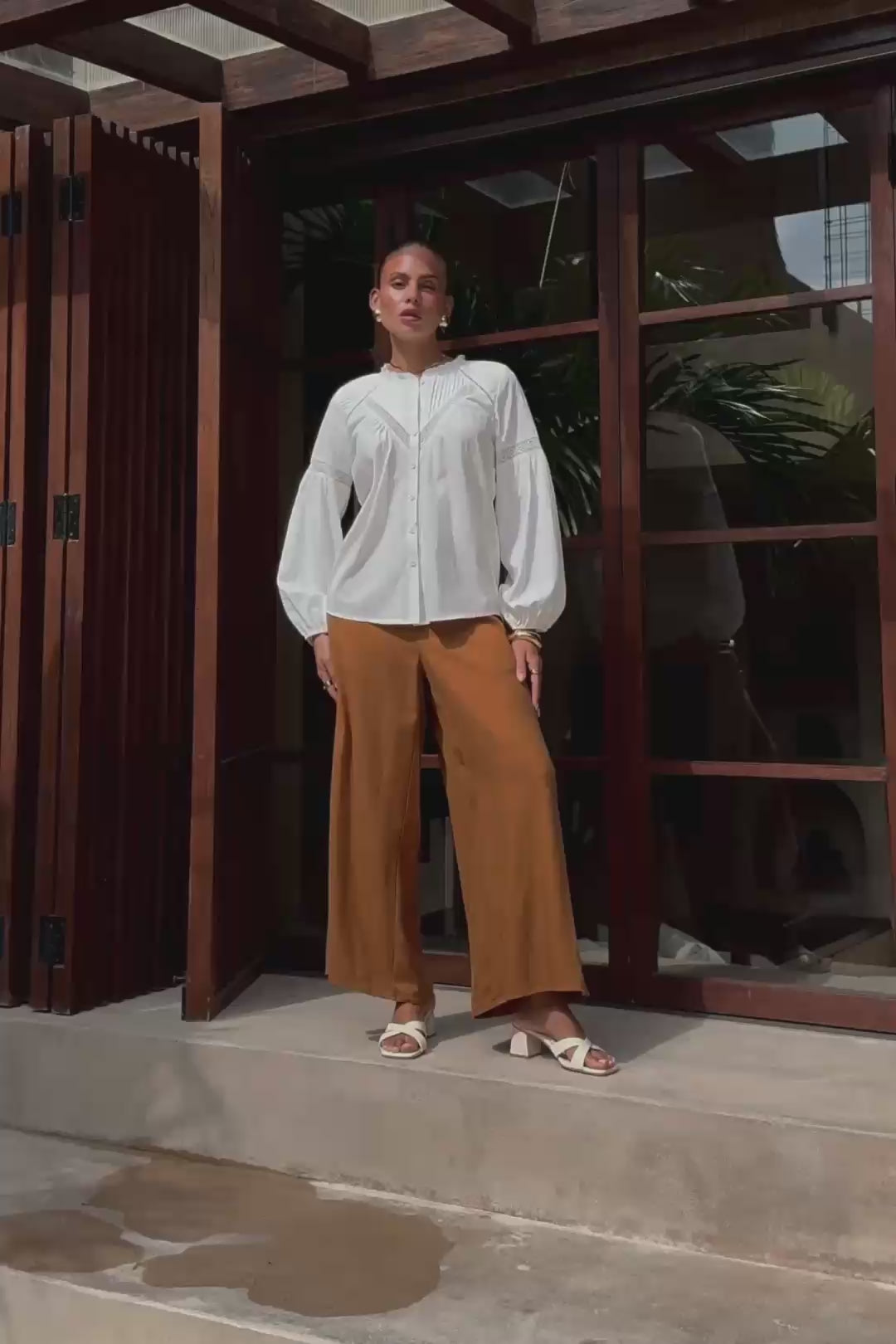 Lynette White Lace Detail Blouse Lynette White Lace Detail Blouse