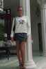 Danica Embroidered Star Cream Knit Sweater Danica Embroidered Star Cream Knit Sweater