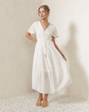 Ina White Midi Dress Ina White Midi Dress