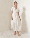 Ina White Midi Dress Ina White Midi Dress