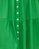Yeva Green Button Down Mini Dress