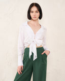 Liana White Collared Blouse Liana White Collared Blouse