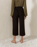 Idy Black Linen Blend Culottes Idy Black Linen Blend Culottes