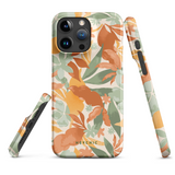 Noemi Orange Floral iPhone Case