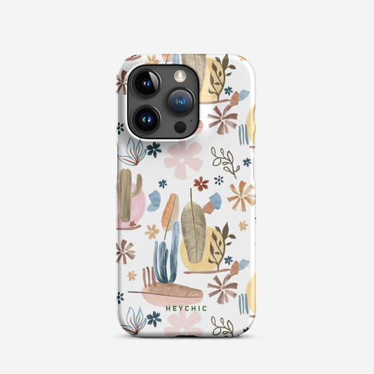 Nyra White Abstract iPhone Case