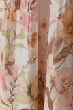 Lillian Orange Floral Midi Dress