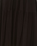 Lenora Black Long Sleeve Midi Dress