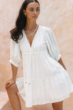 Adeia White Mini Dress