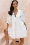 Adeia White Mini Dress