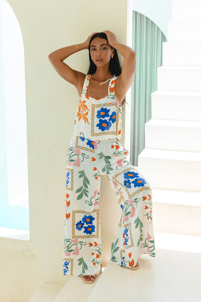 Rosa Clothing Ric Rac Tiered Maxi Bandeau Sundress in White-Black