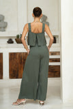 Adele Khaki Green Jumpsuit