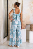Nell Blue Abstract Jumpsuit
