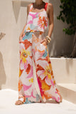 Genevieve Pink Floral Jumpsuit