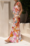 Genevieve Pink Floral Jumpsuit