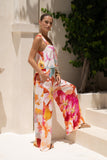 Genevieve Pink Floral Jumpsuit