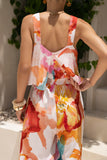 Genevieve Pink Floral Jumpsuit