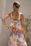 Lumeia Pink Tropical Jumpsuit