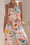 Lumeia Pink Tropical Jumpsuit