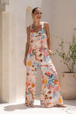 Lumeia Pink Tropical Jumpsuit