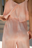 Marzella Pink Tropical Jumpsuit