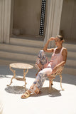 Marzella Pink Tropical Jumpsuit