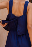 Leilani Navy Gold Tropical Jumpsuit