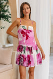 Roselyn Pink Floral Mini Dress
