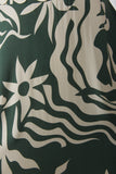 Cali Green Abstract Ric Rac Maxi Dress