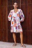 Sirocca Multicolour Patchwork Mini Dress