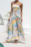 Solmar Multicolour Abstract Flared Maxi Dress