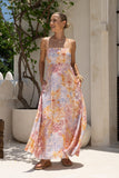 Amaelis Multicolour Floral Flared Maxi Dress