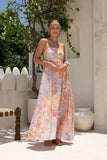 Amaelis Multicolour Floral Flared Maxi Dress