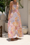 Amaelis Multicolour Floral Flared Maxi Dress
