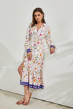 Lyvanne Multicolour Floral Belted Midi Dress