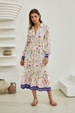 Lyvanne Multicolour Floral Belted Midi Dress