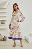 Lyvanne Multicolour Floral Belted Midi Dress