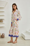 Lyvanne Multicolour Floral Belted Midi Dress