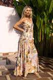 Roselune Multicolour Abstract Maxi Dress