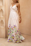 Hannelle Purple Floral Maxi Dress