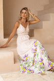 Hannelle Purple Floral Maxi Dress