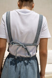 Wren Blue Denim Short Overalls