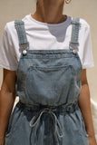 Wren Blue Denim Short Overalls