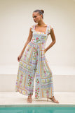 Amelina Multicolour Floral Ruffle Jumpsuit