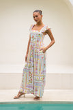Amelina Multicolour Floral Ruffle Jumpsuit