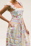 Amelina Multicolour Floral Ruffle Jumpsuit