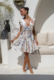 Melina Multicolour Floral Ruffle Mini Dress